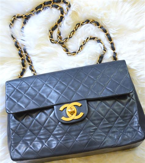 vintage chanel maxi flap bag